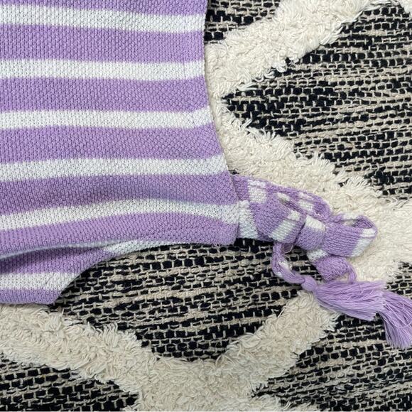 Vince Camuto Lavender and White Striped Knit Set girls size 6 - Picture 4 of 4